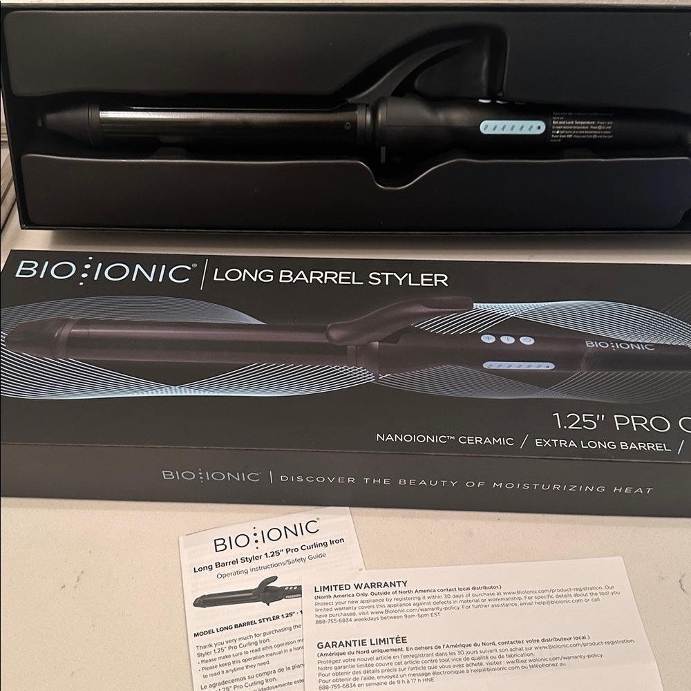 Bio IONIC Pro Curling Iron 1.25"